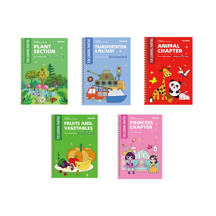 Caderno de prática de desenho de desenho animado