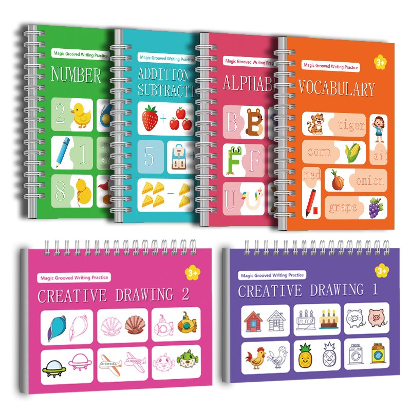 Caderno de prática de palavras em inglês