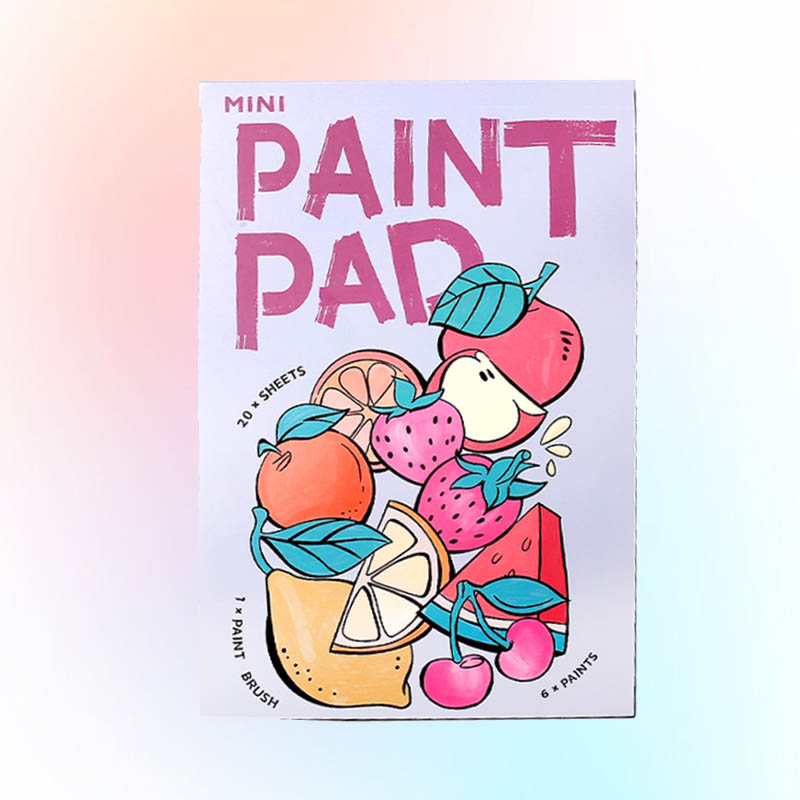 Livro para colorir aquarela de frutas