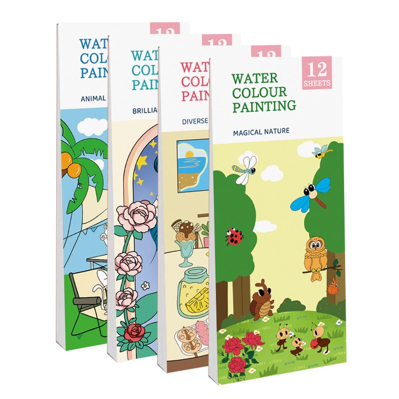 Livro portátil de aquarela de bolso