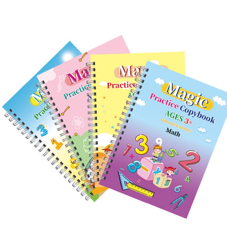 Caderno de prática de caligrafia pré-escolar