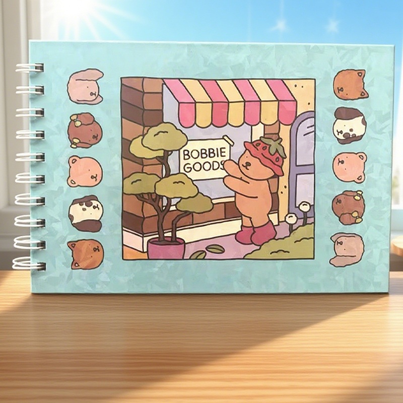Livro de colorir infantil de papel grosso para marcadores